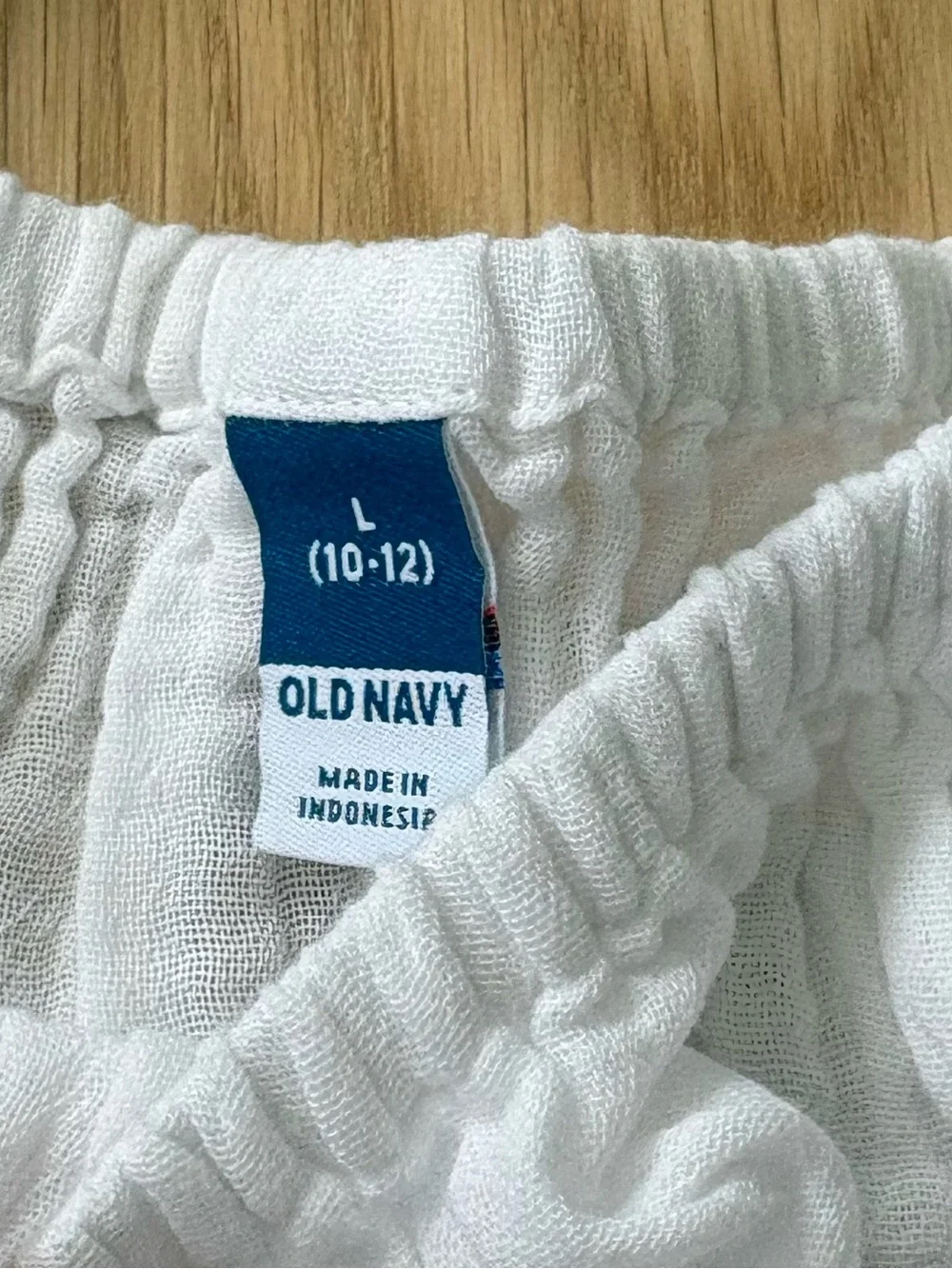 OLD NAVY Kids NWT White Gauze Tie-Front Peasant Top
